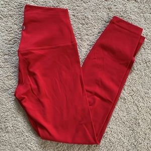 LULULEMON dark red align pant 25”